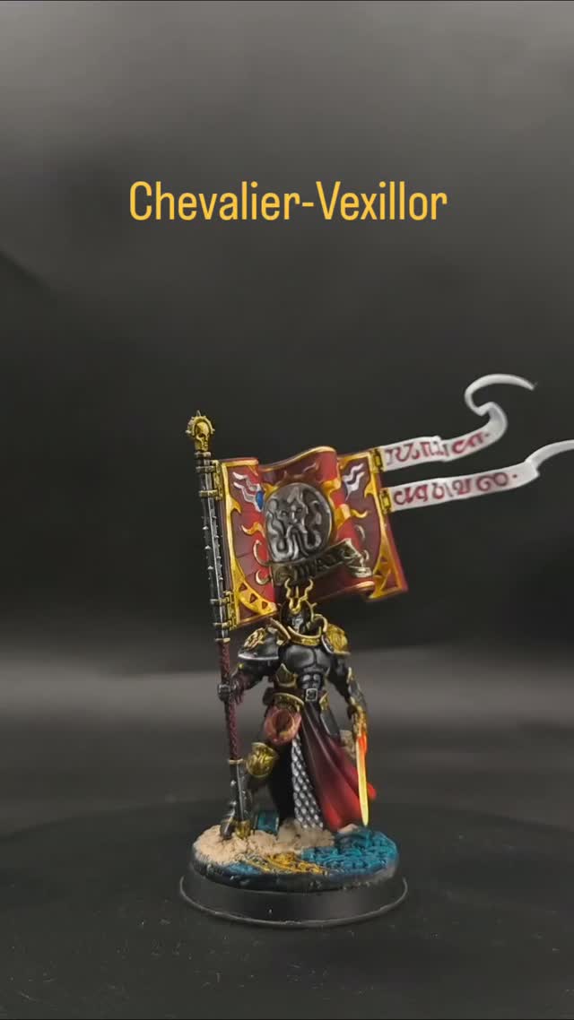 Chevalier-Vexillor .Ce héros Stormcast est peint avec le schéma de peinture de mon armée d…