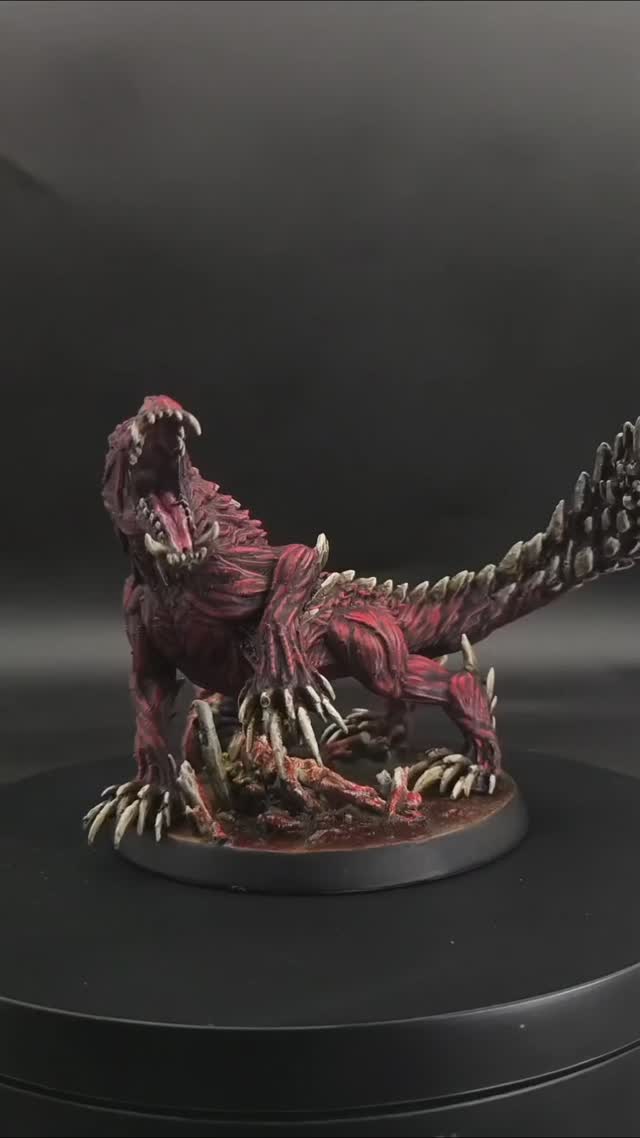 Figurine peinte lors de l'anniversaire de la chaîne Twitch. C'est un Odogaron de Monster H…